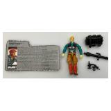 1989 GI Joe (DOWNTOWN) Mortar Man Action Figure With File Card And More (Almost Complete)