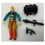 1989 GI Joe (DOWNTOWN) Mortar Man Action Figure With File Card And More (Almost Complete)