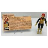 1982 GI Joe (Scarlett) STRAIGHT ARM Action Figure With File Card
