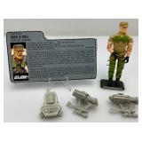 1984 GI Joe (ROCK & ROLL) Gatling Gunner Action Figure With File Card And More (Almost Complete)