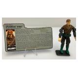 1988 GI Joe (Night Force SPEARHEAD) Swivel Arm Action Figure With File Card