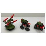 Miniature 1983 GI Joe PAC/RAT Missile Systems (Most Are Complete)