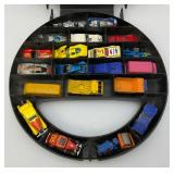 Vintage MATCHBOX Collectors Case With Misc. Miniature Cars (Latch Broke)