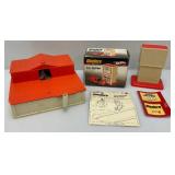 1968 Hot Wheels 2-Way Super Charger Building Needs Repair & Hot Wheels Sizzlers Juice Station (Only) In Original Box