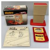 1968 Hot Wheels 2-Way Super Charger Building Needs Repair & Hot Wheels Sizzlers Juice Station (Only) In Original Box