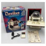 1984 Tomy OMNIBOT Robot 5402 Complete In Original Box (Untested) Battery Boxes Need Cleaning
