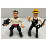 1990 DICK TRACY Action Figures With Weapons (Seem Complete)