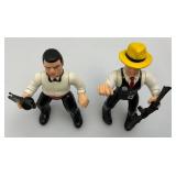 1990 DICK TRACY Action Figures With Weapons (Seem Complete)