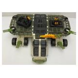 1990 GI Joe "THE GENERAL" Mobile Strike Headquarters With Helicopter (Missing Parts One Front Door Piece Hinge Broke) Not Complete