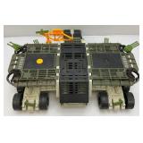 1990 GI Joe "THE GENERAL" Mobile Strike Headquarters With Helicopter (Missing Parts One Front Door Piece Hinge Broke) Not Complete