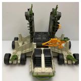 1990 GI Joe "THE GENERAL" Mobile Strike Headquarters With Helicopter (Missing Parts One Front Door Piece Hinge Broke) Not Complete