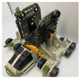 1990 GI Joe "THE GENERAL" Mobile Strike Headquarters With Helicopter (Missing Parts One Front Door Piece Hinge Broke) Not Complete