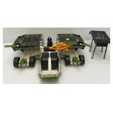 1990 GI Joe "THE GENERAL" Mobile Strike Headquarters With Helicopter (Missing Parts One Front Door Piece Hinge Broke) Not Complete