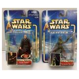 Misc. 2002 STAR WARS "Attack Of The Clones" Action Figures (New Old Stock)
