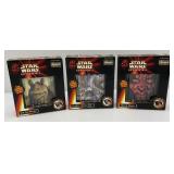 1999 STAR WARS Episode 1 Anakin Skywalker, Darth Maul & Jar Jar Binks Slivers Puzzles (New Old Stock)