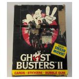 EST. $195.00-$300.00 1989 Topps GHOSTBUSTERS II Trading Card Packs (36) Pack Box (Box Has Tape On It)