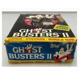 EST. $195.00-$300.00 1989 Topps GHOSTBUSTERS II Trading Card Packs (36) Pack Box (Box Has Tape On It)