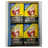 EST. $195.00-$300.00 1989 Topps GHOSTBUSTERS II Trading Card Packs (36) Pack Box (Box Has Tape On It)
