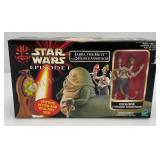 1999 STAR WARS "Episode I" Jabba The Hutt W/2 Headed Announcer Chuba (New Old Stock)