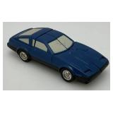 Vintage 1984 Blue BANDI Transformer Nissan 280ZX Go-Bots Action Figure (Tires Brittle And Cracks present)