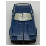Vintage 1984 Blue BANDI Transformer Nissan 280ZX Go-Bots Action Figure (Tires Brittle And Cracks present)