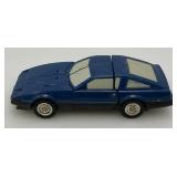 Vintage 1984 Blue BANDI Transformer Nissan 280ZX Go-Bots Action Figure (Tires Brittle And Cracks present)