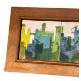 DR - Mid-Century Cityscape Four-Tile by Oleski