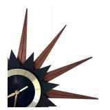 UL - Vintage Elgin Sunburst Wall Clock - Vintage Starburst by California Time Service