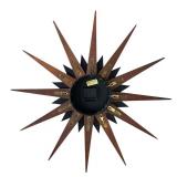 UL - Vintage Elgin Sunburst Wall Clock - Vintage Starburst by California Time Service