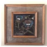 DR - Hand-Painted Ceramic Tile Decor by Harris G. Strong