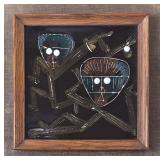 DR - Hand-Painted Ceramic Tile Decor by Harris G. Strong