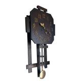 DR - New Haven 1913 Antique Spanish Mission Wall Clock