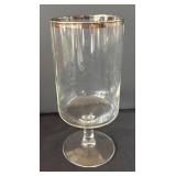 DR - Stemware Goblets - 8-Piece Set with Silver-Tone Rims