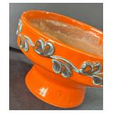 DR - Vintage Melrose Vintage Orange Vase Planter