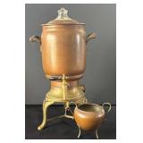 DR - Vintage Urn Style Copper Maker with Sugar Bowl