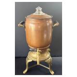 DR - Vintage Urn Style Copper Maker with Sugar Bowl