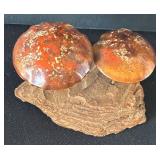 DR - Vintage Bovano Handcrafted Mushroom Sculpture