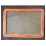 DR - Vintage Slate Chalkboard Painting - Winter Landscape