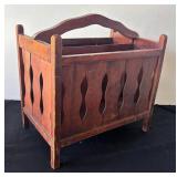 DR - Vintage Wooden Arts and Crafts Style Literature Stand