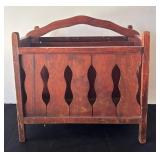 DR - Vintage Wooden Arts and Crafts Style Literature Stand