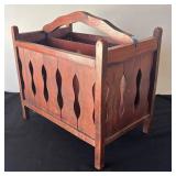 DR - Vintage Wooden Arts and Crafts Style Literature Stand