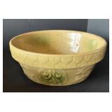 DR - Trio of Vintage Yellowware Cherry Pattern Bowls