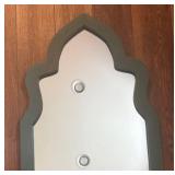 DR - Arch Decorative Wall Mirror with Painted Green Frame