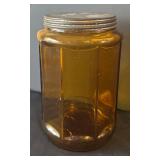 DR - Vintage Glass Jars - Amber & Clear with Lids