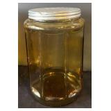 DR - Vintage Glass Jars - Amber & Clear with Lids