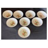 DR - Set of 8 Pottery Barn Holly Berry Bowls