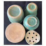 DR - Vintage Green Planters & Vases by Weller, McCoy and More