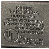 DR - Krups Espresso Maker