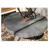 FY - Armillary Sphere Metal Sculpture on Stone Pedestal