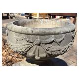 FY - Concrete Garden Urn Planter on Pedestal